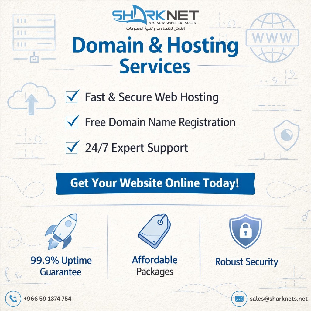 Domain name registration and secure web hosting services