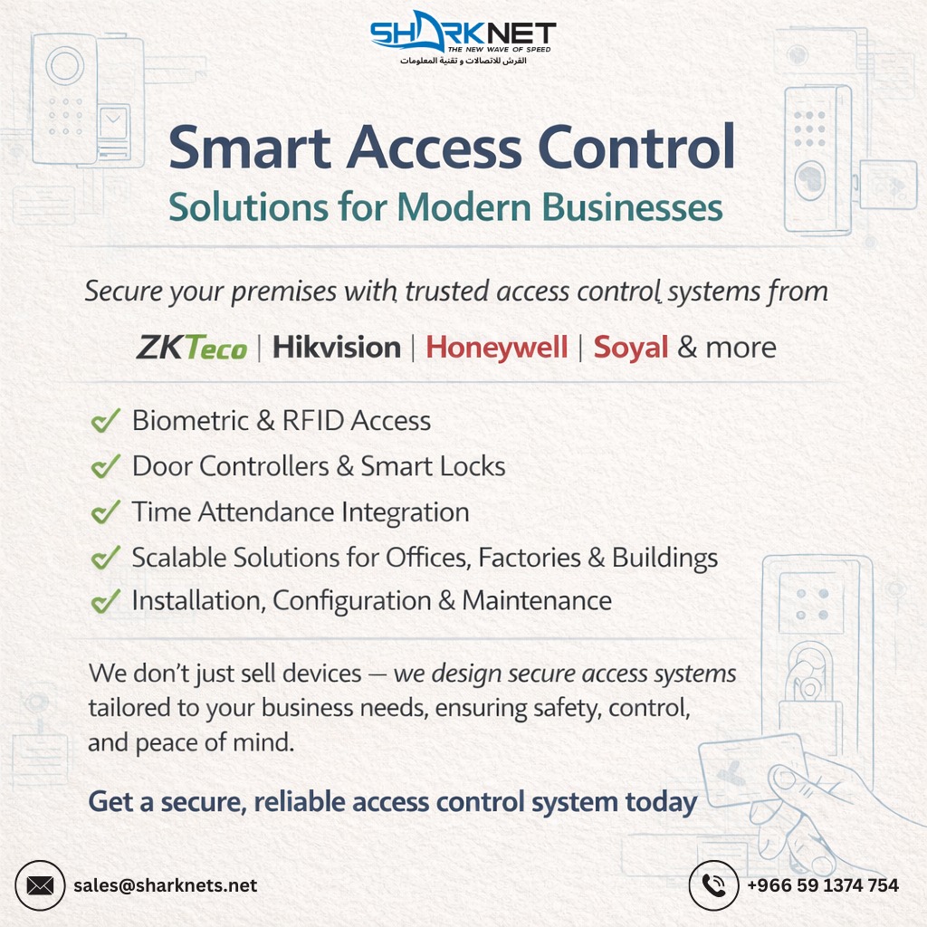 Smart biometric and RFID access control systems for modern businesses